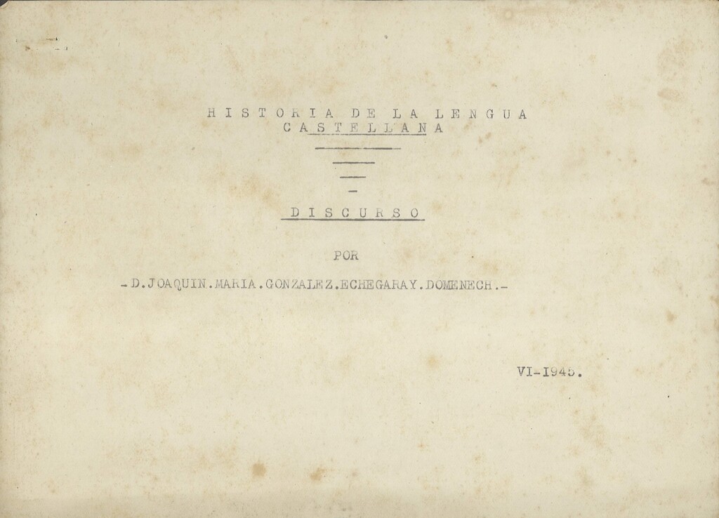 Historia de la lengua castellana (1)